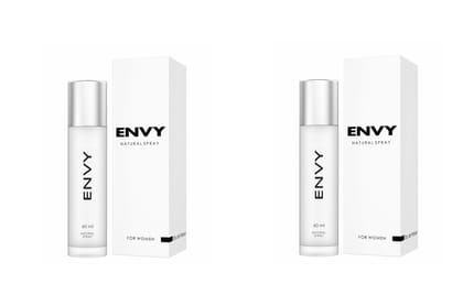 Envy Natural Spray For Women EDP Perfume, 60 ml - Pack of 2