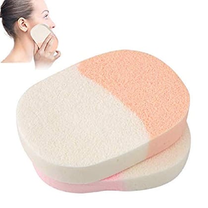 NIDY® Facial Cleaning Sponge Cosmetic Puff Washing Sponge Foam Producer Makeup Remover Pads- 2 pc