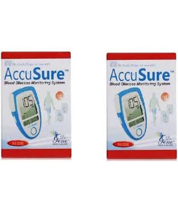 Dr. Gene ACCUSURE Blood Glucose 100 Test Strips (Pack of 2X50)