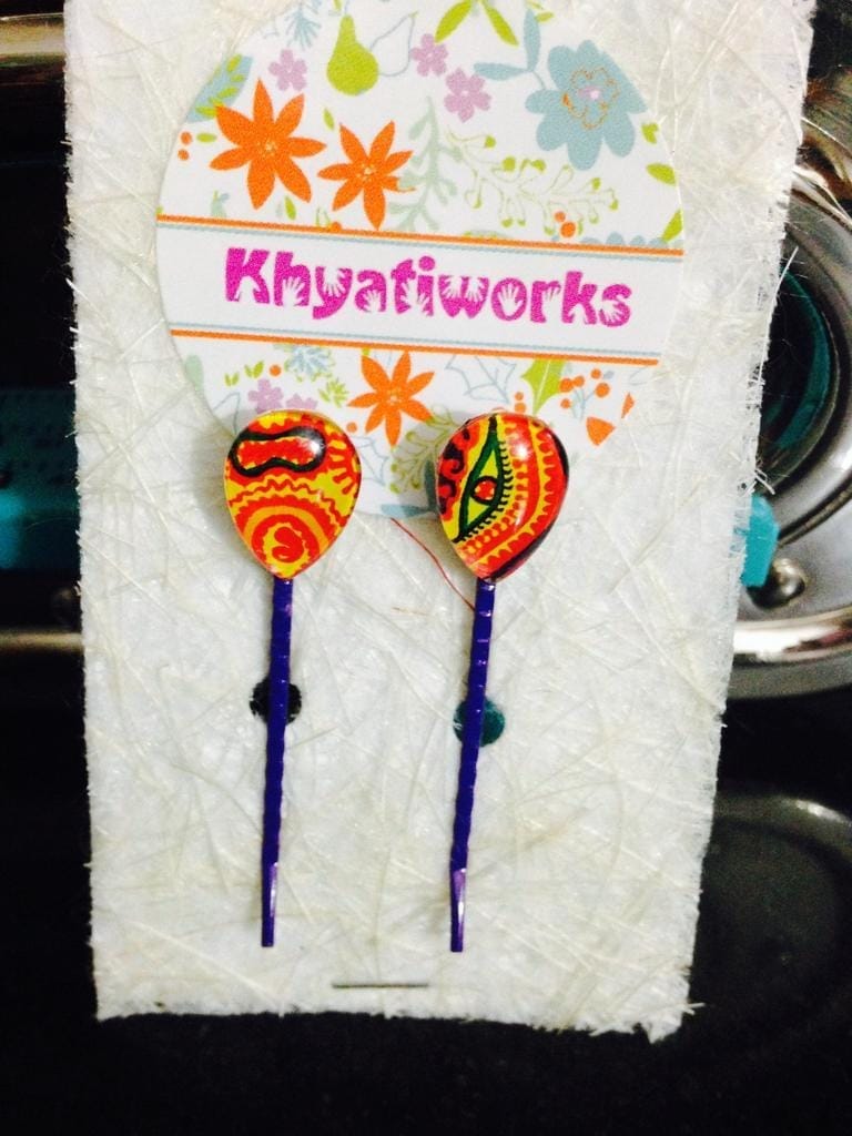 Ethereal Drops Purple Bobby Pins