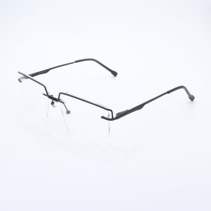 Lensoz Elite X Luxe Rimless Geometric 2 - Narrow - Black