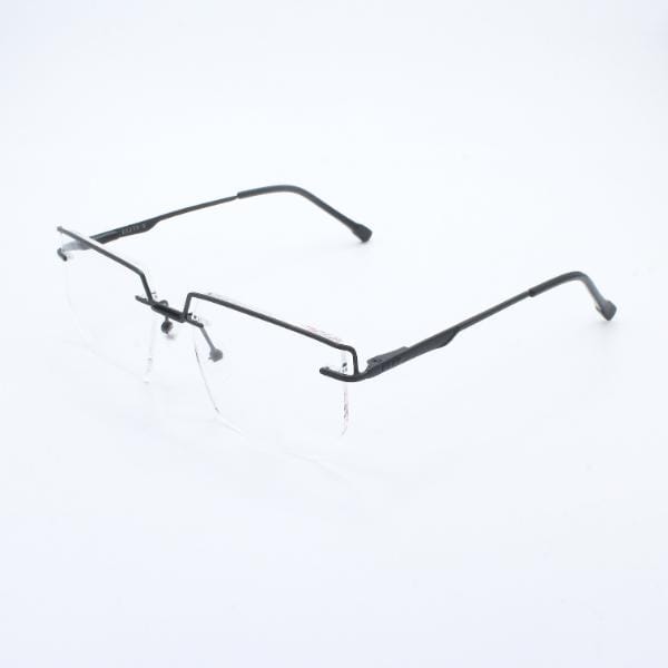 Lensoz Elite X Luxe Rimless Geometric 2 - Narrow - Black