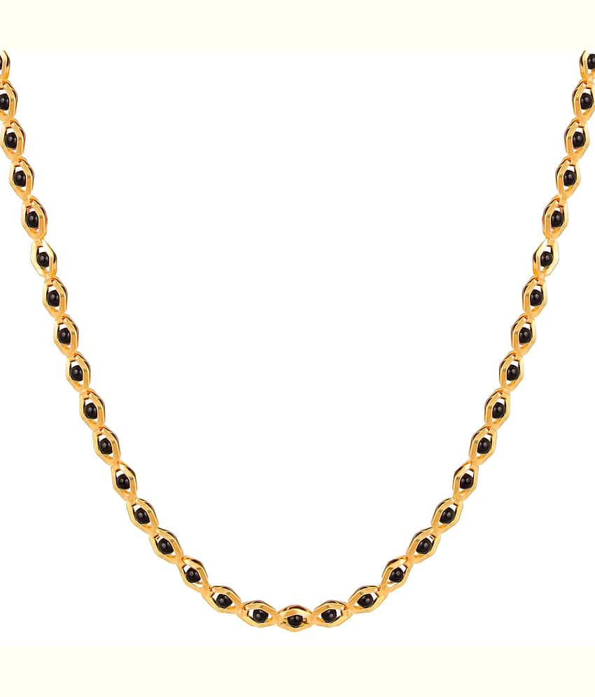 FASHION FRILL Gold Plated Chain ( Set of 1 )