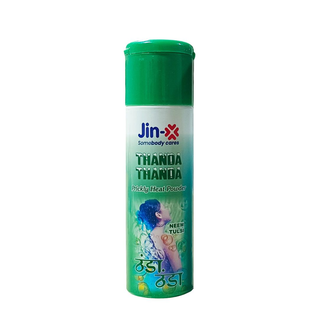 Jin-x Thanda Thanda Neem Tulsi Prickly Heat Powder (100 gm)