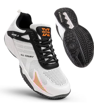 Vector X All Court White Black Tennis Shoes