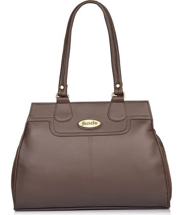 Fostelo Brown P.U. Shoulder Bag