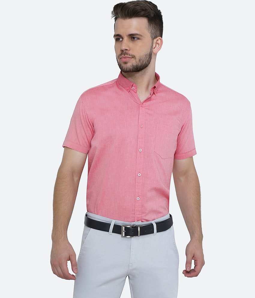 Kuons Avenue - Light Blue Cotton Blend Slim Fit Men's Casual Shirt ( Pack of 1 )