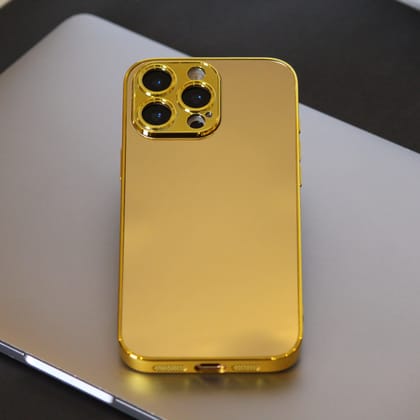 Gold Electroplated 360 Degrees Protection Premium Case-iPhone 16 Pro Max