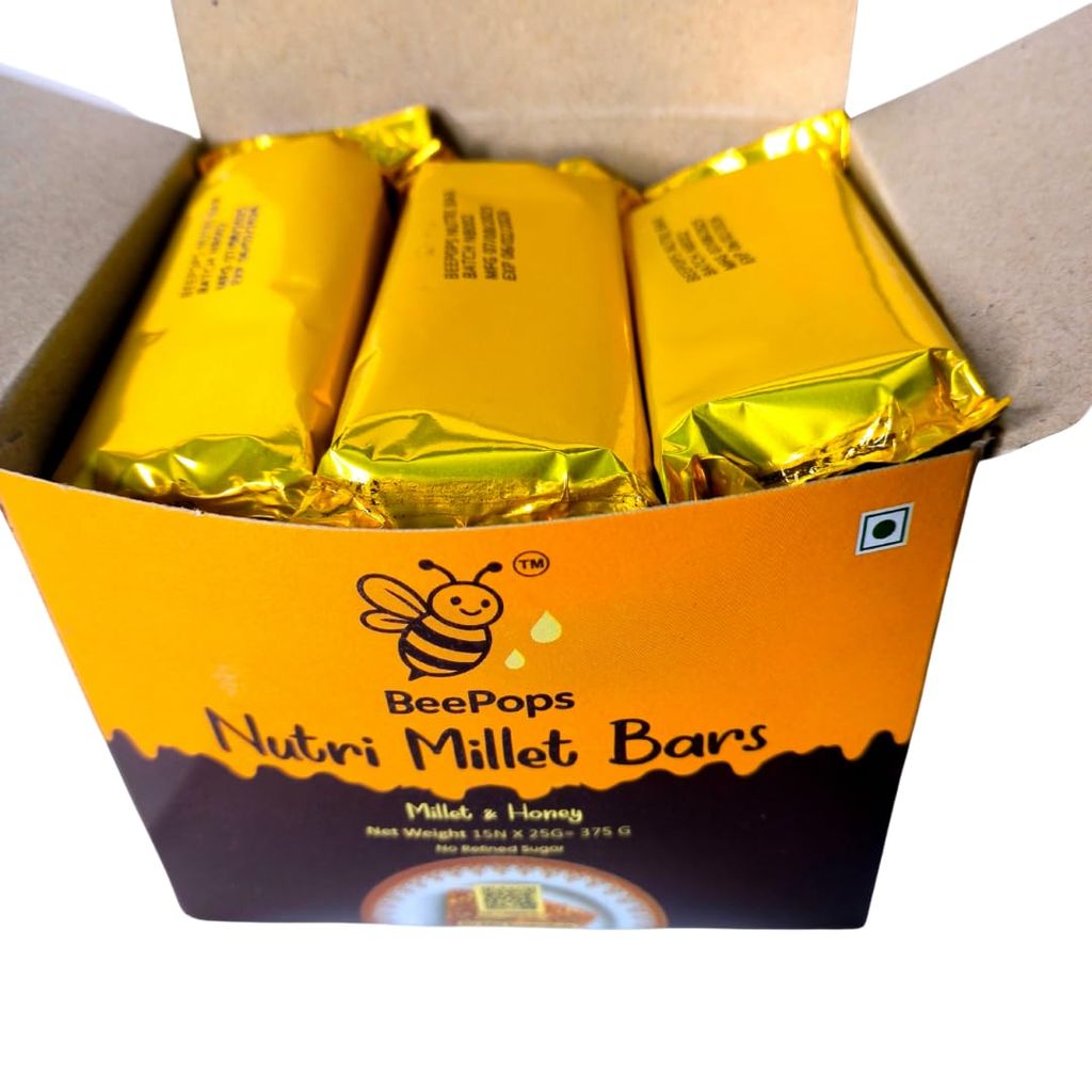 BeePops Nutri-Millet Bars (Box of 15)