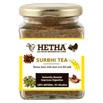 Surbhi Herbal tea - An Ayurvedic formulation (Size - 100g) by HETHA Surbhi Herbal tea - An Ayurvedic formulation (Size - 100g) by HETHA