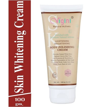 Vigini Skin Whitening Cream SPF 30 Goree Kit Body Polishing Dark Spot Remove Facial Kit 100 g