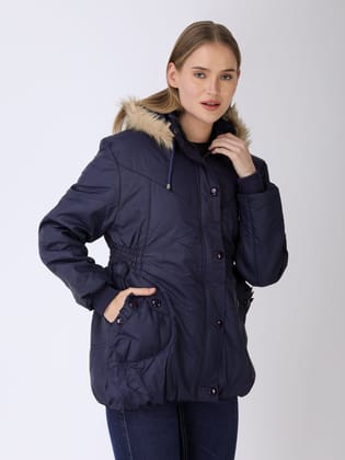 "All-Season Glam: Girls’ Jacket Edition"-Navy / M