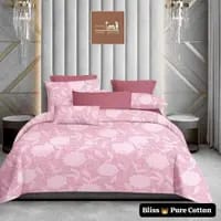 One Bedsheet Super King Size Two Pillow covers  (Size:108/108inc)