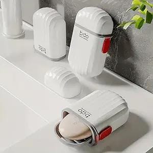 Estoreshouses Portable Waterproof Leak Proof Travel Soap Box