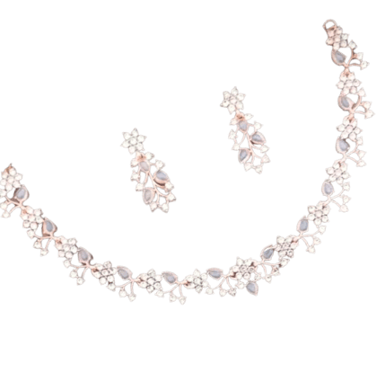 Elegant Pearl and Crystal Necklace Set