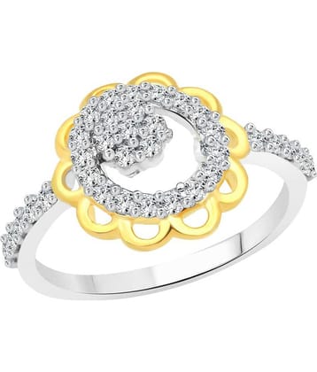 Vighnaharta Rhodium Plated Ring for Women