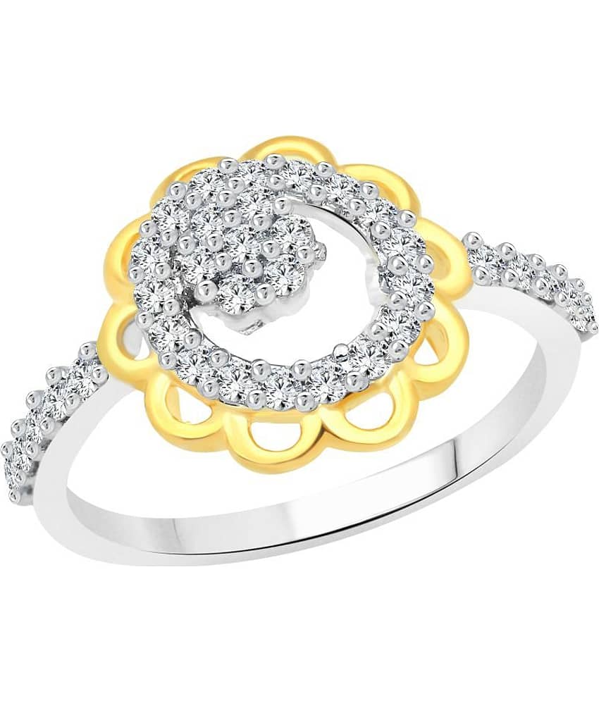 Vighnaharta Rhodium Plated Ring for Women