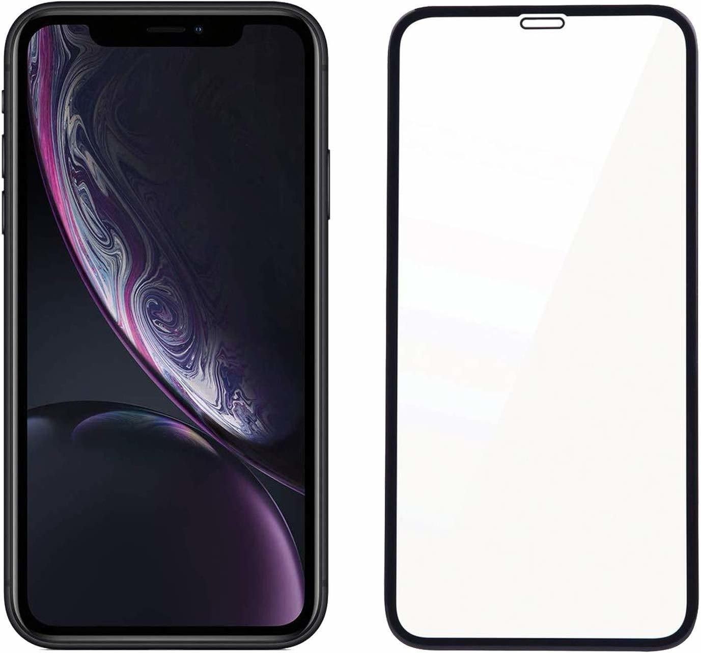 PLUGTECH Advanced Tempered Glass With Anti-Explosion 9H Hardness Edge-To-Edge Coverage Screen Guard for iPhone XR