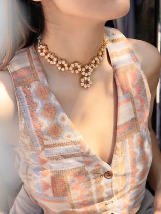Siksha Kundan Necklace-Gold