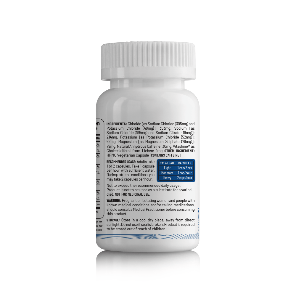 Unived Salt Capsules (Caffeine) for Hydration, Energy, Focus