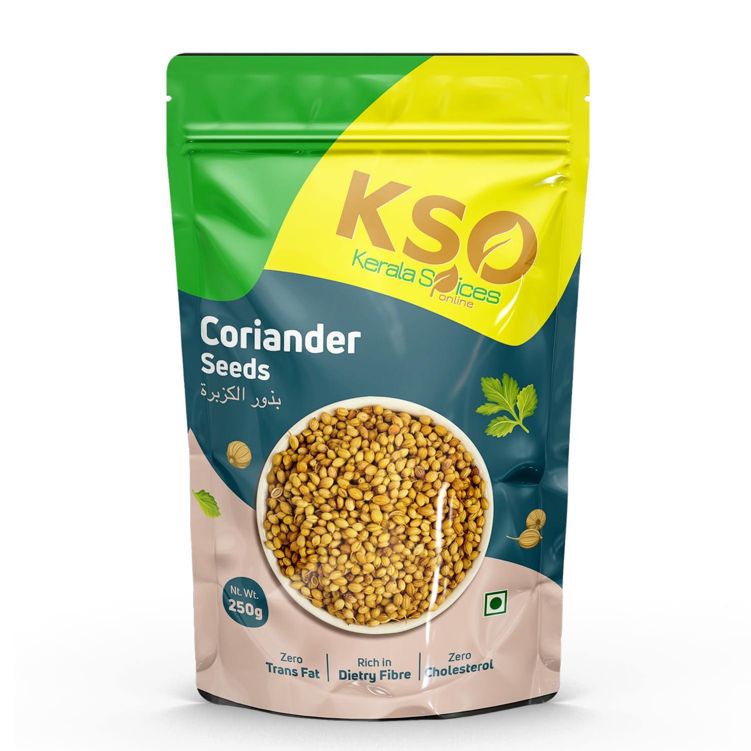 Kerala Spices Fresh Coriander Seeds Whole Spices 250gm Perfect for Curries, Spice Blends & Cooking Dhaniya Whole