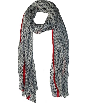 Yash Gallery White Chiffon Women's Dupatta - ( Pack of 1 )