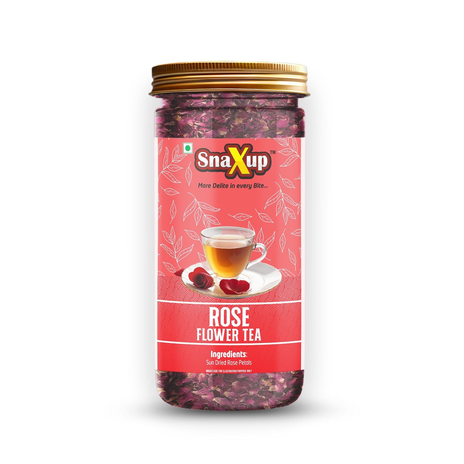 SnaXup Rose Flower Tea 100Gm