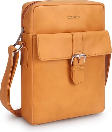Walrus Yellow Solid Messenger Bag