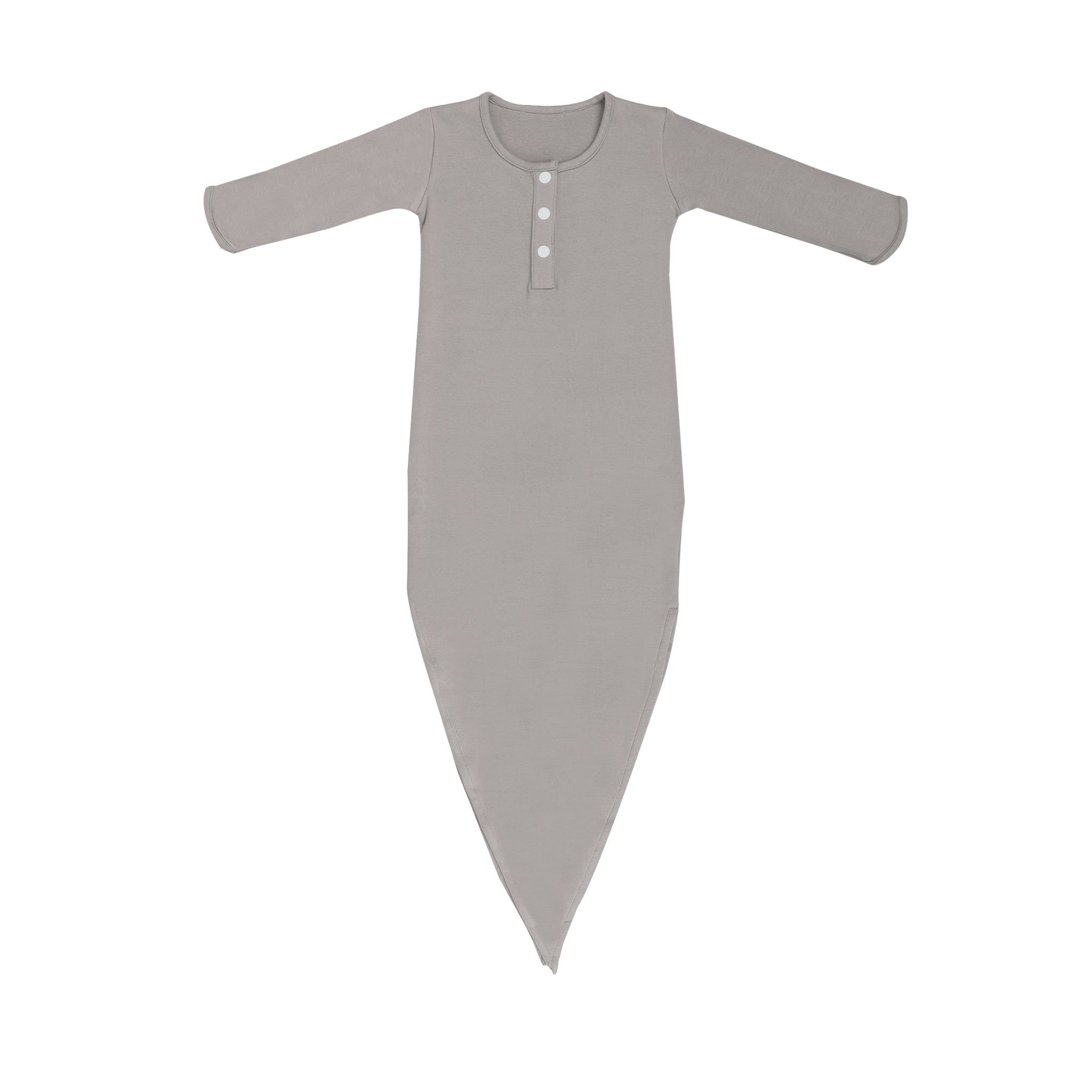 SMOKY GREY KNOTTED POD-0-3 MONTHS