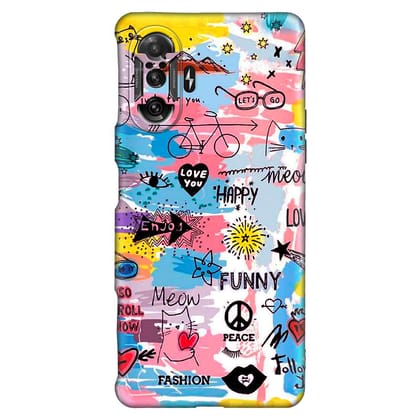 Art Of Design POCO F3 GT Premium Embossed Mobile cover