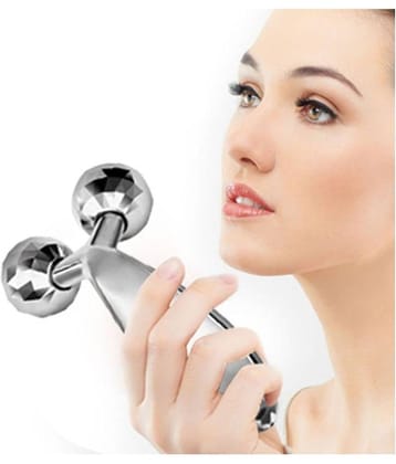 KALOPSIA INDUSTRIES Face Roller 3D Y Shape Aluminium Big Roller Microcurrent MASSAGER