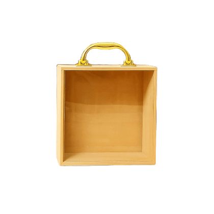 Dbeautify's Box Piggy Bank with Golden Handle