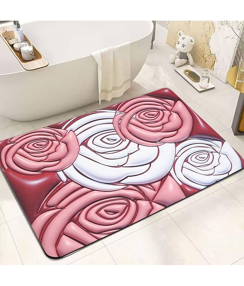 - Anti-skid Rubber Door Mat ( 60 X 40 cm ) Single - Maroon