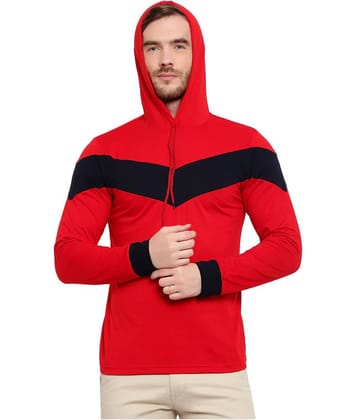 Glito Pack of 1 Cotton Blend Regular Fit Men's T-Shirt ( Red )