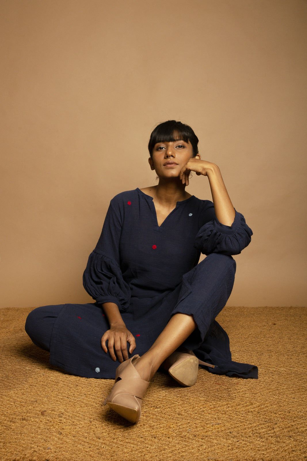 'Bindoo' Straight Kurta-S