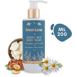 FreshLuxe Silk Bodywash,  Jojoba Oil, Kokum Butter  Chamomile,  Gel-Based,  Unisex,  200ml