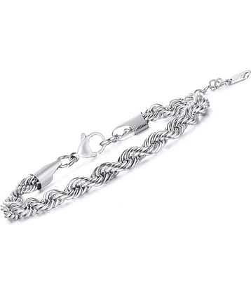 FASHION FRILL - Silver Bracelet ( Pack of 1 )