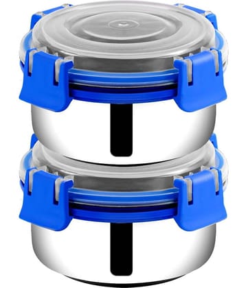 BOWLMAN Steel Blue Food Container ( Set of 2 )
