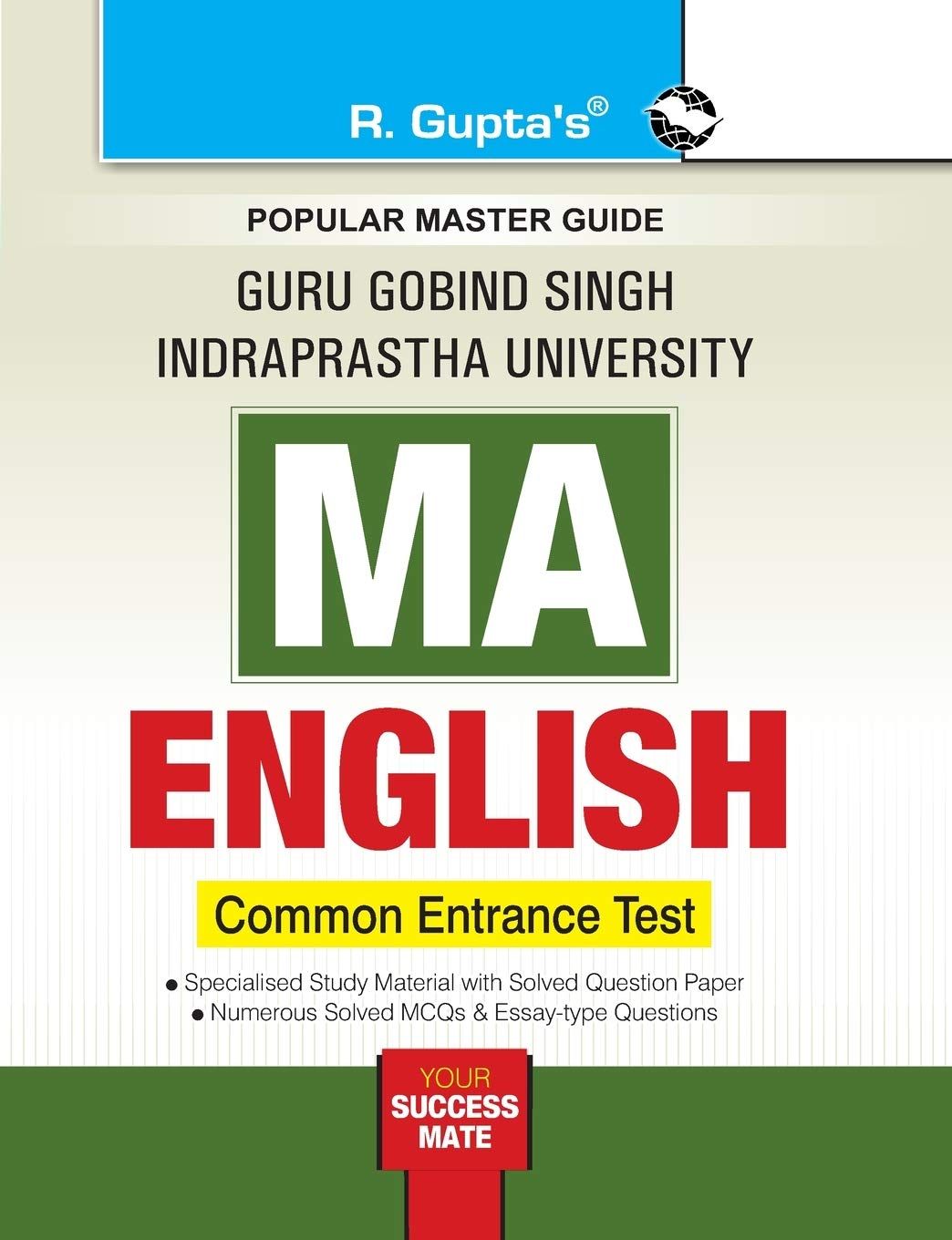 GGSIPU: MA English (CET) Entrance Test Guide [Paperback] [Oct 09, 2024] RPH Editorial Board