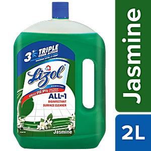 Lizol Disinfectant Surface & Floor Cleaner Liquid - Jasmine, 2 L