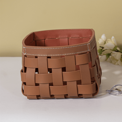 Modella Multipurpose Storage Baskets Small - Cognac-Small / Cognac