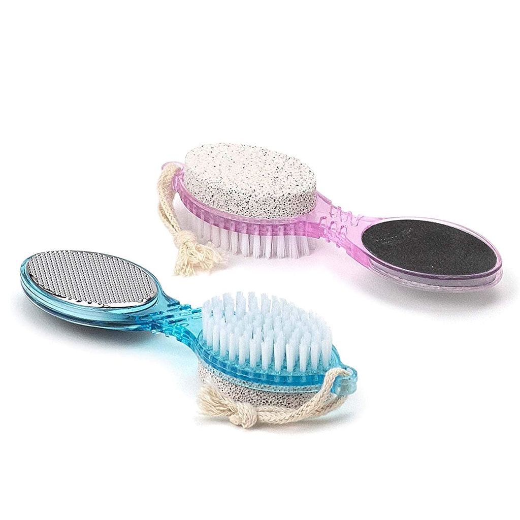 Elecsera Foot File With Pedicure Brush(4 in 1) Pack of 2 (Multicolor) (Multicolor) - Body Care - Loofah and Other Tools | Buy online on ZillyBuy