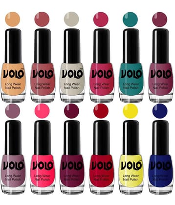VOLO True Wear High Gloss Impresso Nail Polish Sets of 12  Multi Glossy 60 mL
