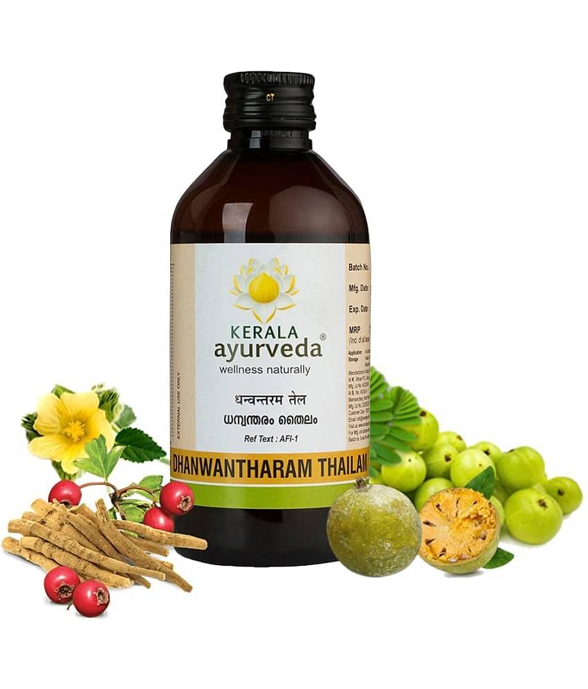 Kerala Ayurveda Dhanwantharam Thailam 200 Ml | For Pre & Post Natal Massage | Soothing Massage Oil For Pregnant Belly | For Pregnancy Massage