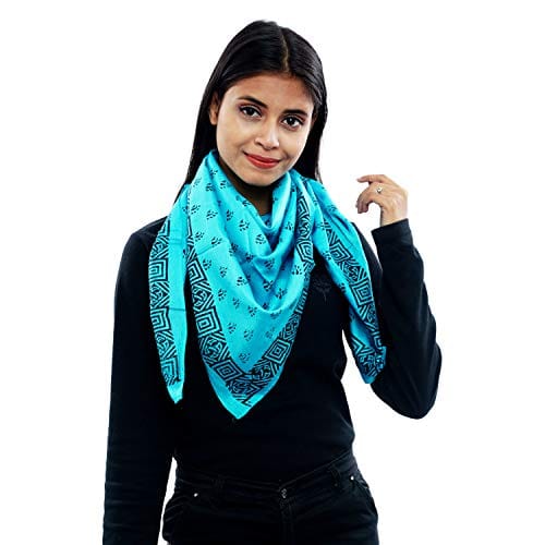 Eri Silk Printed Scarf Yellow