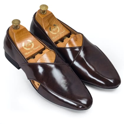 Classic Peshawari Slipons (Brown)-EU 42 / UK 8 / Brown