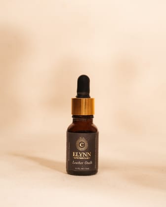 Elynn Apothecary Leather Oudh Blended Diffuser Oil (15ml) | Rich Aromatic Fragrance with Notes of Oudh, Leather, Amber & Tobacco