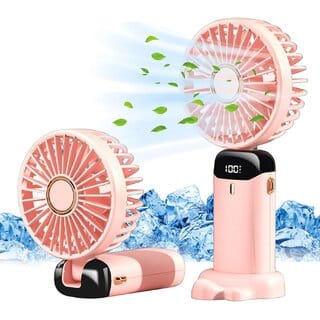 Charkee USB FanAssorted Pack of 1 Rechargeable Mini Portable Kitty Hand Fan