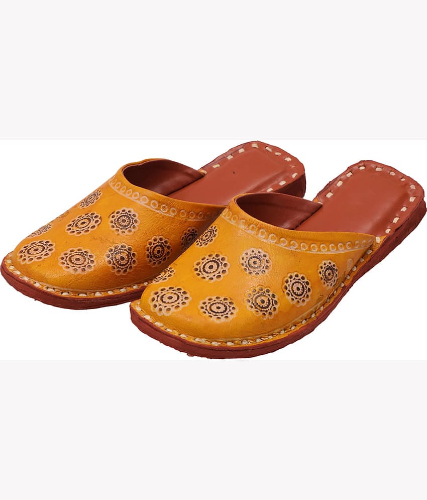 Raj - Yellow Women's Mules