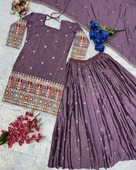 Beautiful Party Wear Top Plazzo And Dupatta Beautiful Party Wear Top Plazzo And Dupatta
